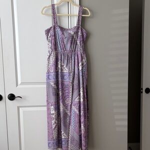 Purple Patterned Laundry Maxi Dress
